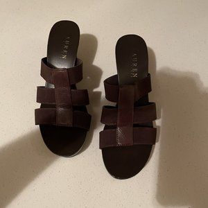 LAUREN Ralph Lauren Rosaleen Wedge Sandal - 6.5B